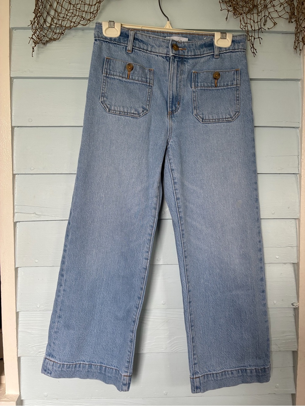 LOFT Light Blue Denim Wide Leg Jeans